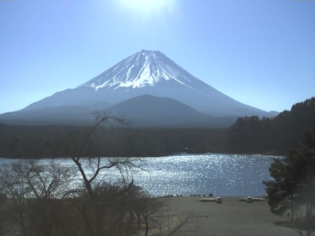 精進湖からの富士山