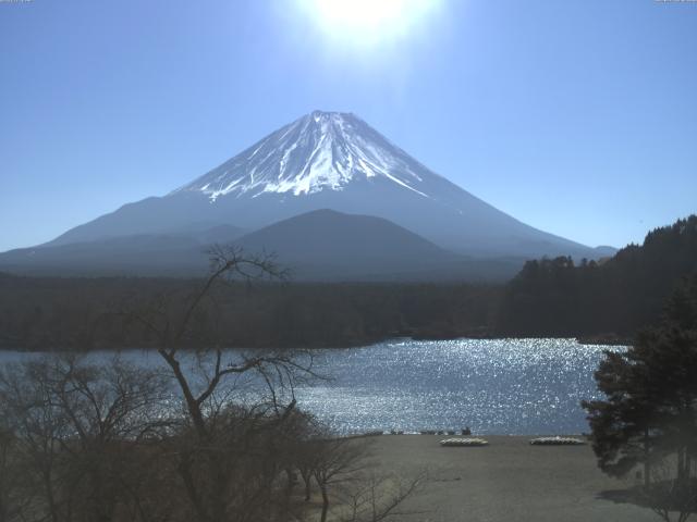 精進湖からの富士山