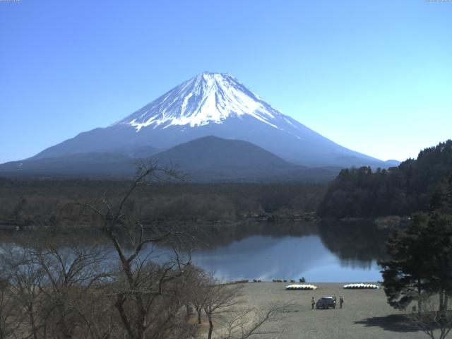 精進湖からの富士山