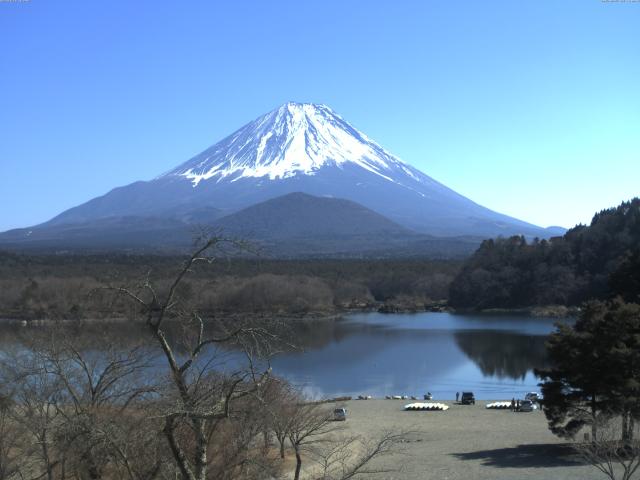 精進湖からの富士山