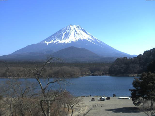 精進湖からの富士山