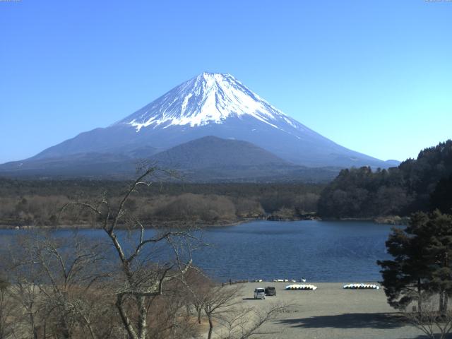 精進湖からの富士山