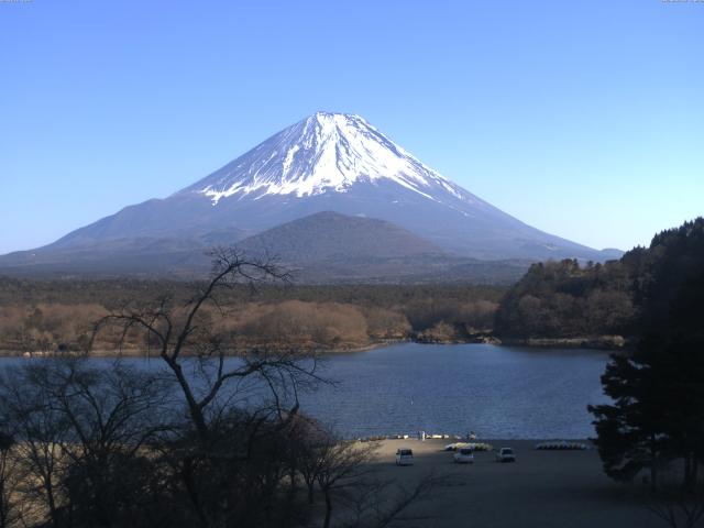 精進湖からの富士山