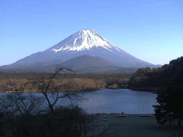 精進湖からの富士山