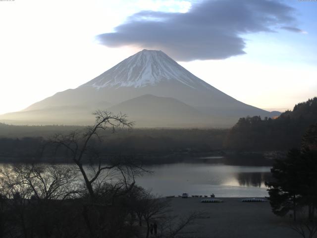 精進湖からの富士山