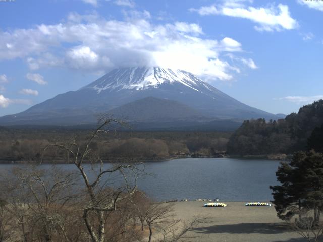 精進湖からの富士山