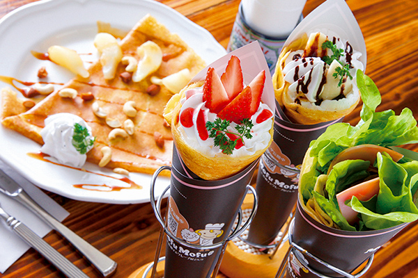2happy crepe shop ハリネズミとぼくメニュー写真